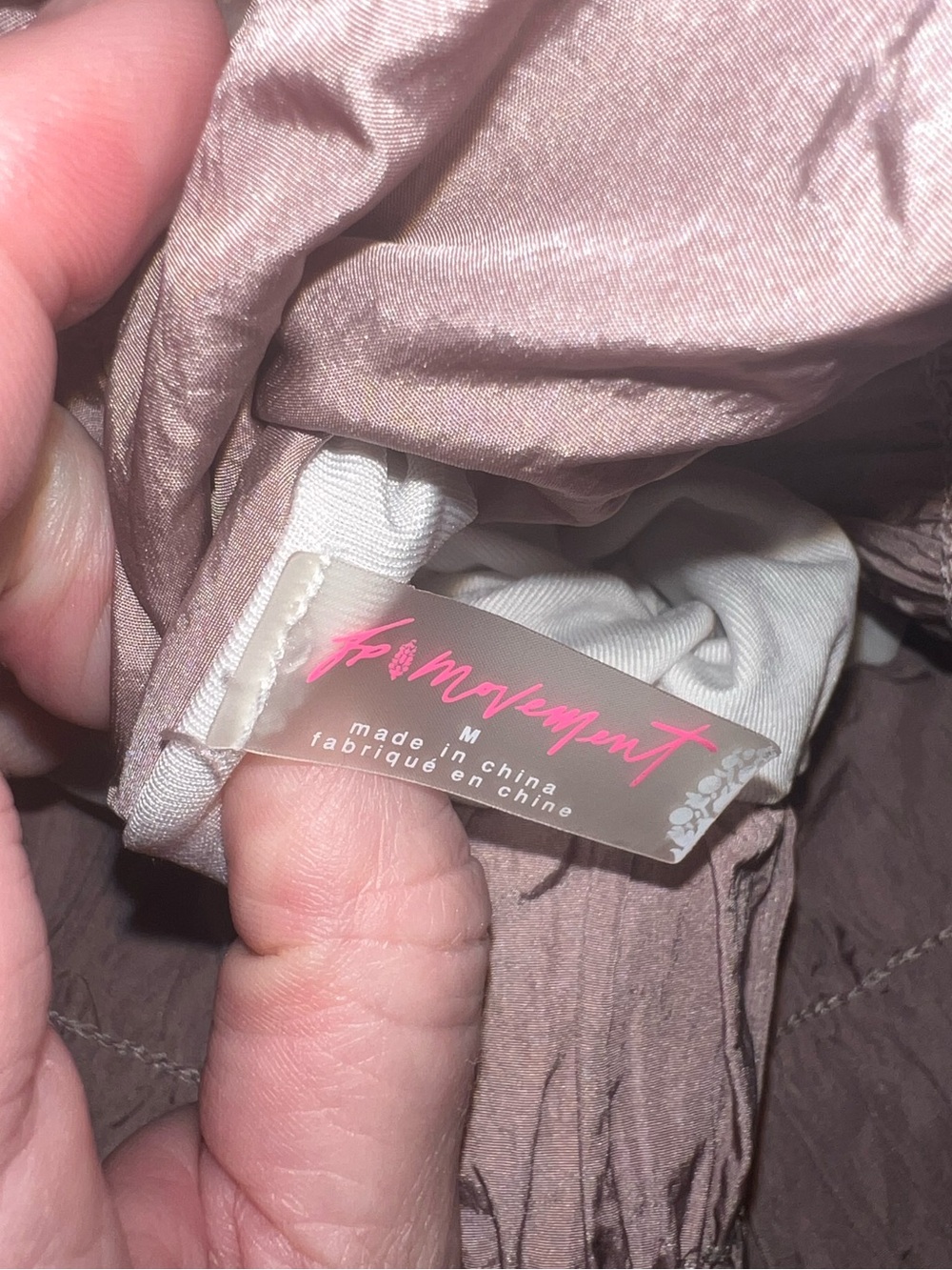 ⭐️LIKE NEW⭐️ FREE PEOPLE MOVEMENT~THE WAY HOME RUN SHORTS”~ Taupe/Rose Gold~M - Picture 6 of 14